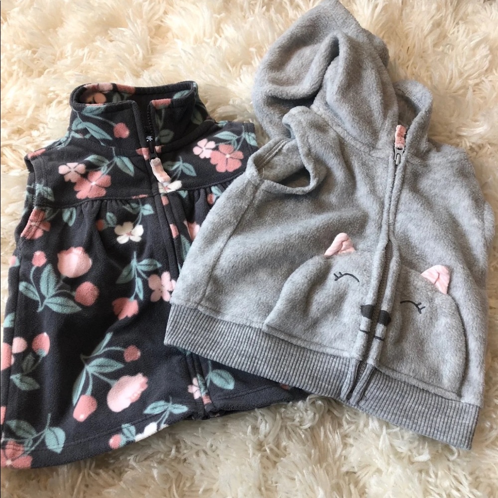 (2) Carter’s Fleece Vests